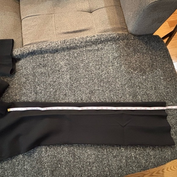NWT Zara Sz XS Black Flare Leg Trouser Dress Pants With Hand Pockets Flowy - Picture 15 of 16